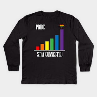 LGBT Gay Pride - Stay Connected Kids Long Sleeve T-Shirt